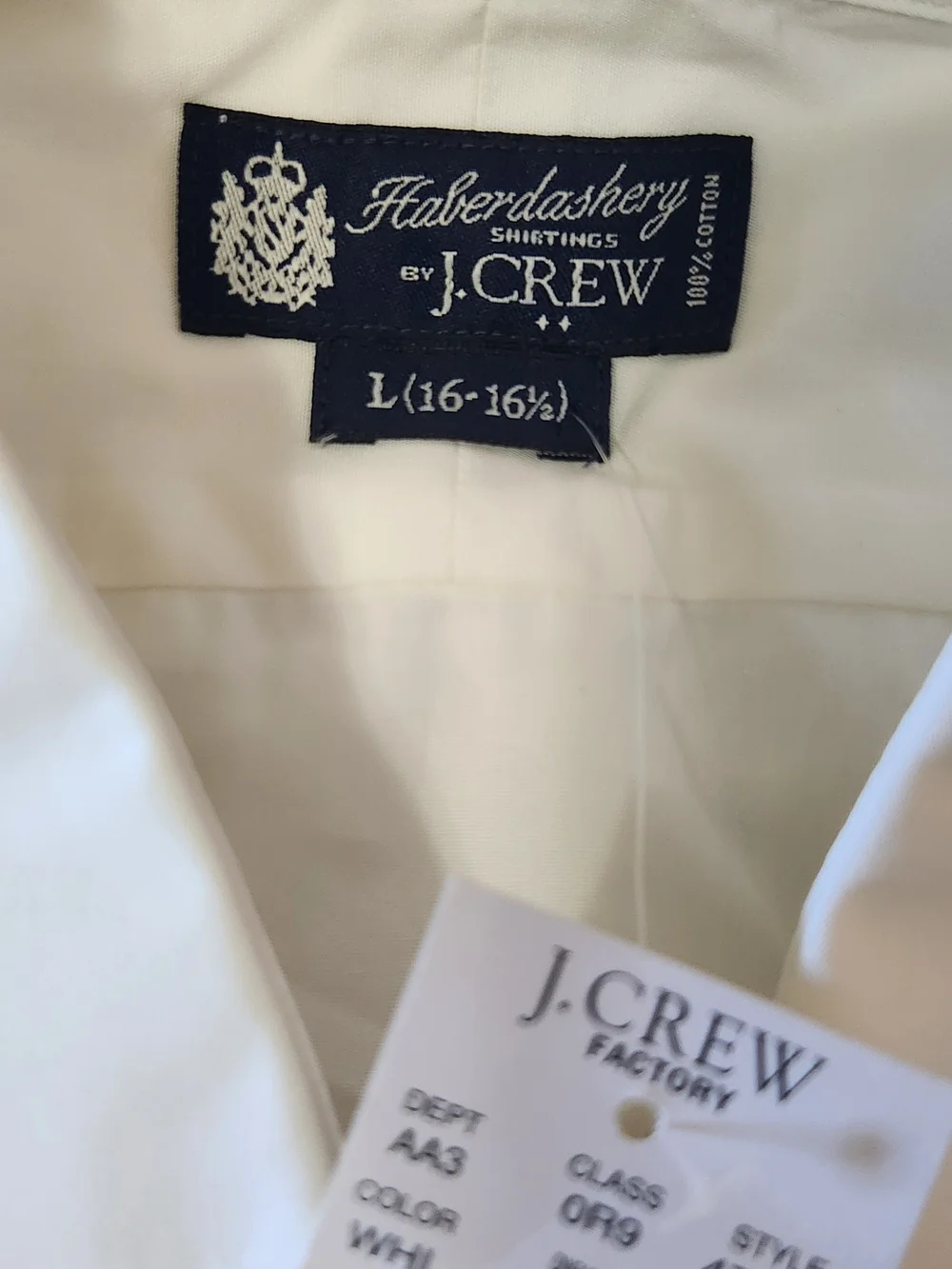 J. Crew crisp white